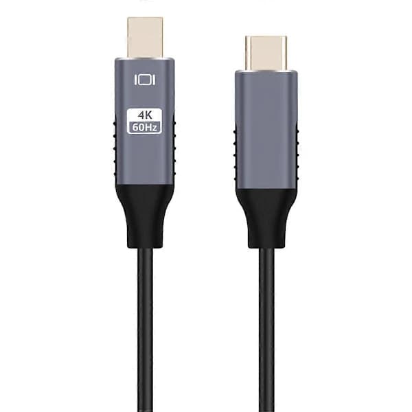 USB-C - Mini DisplayPort -kaapeli, USB Type C - 3 - Mini DP -johto 4K-adapterikaapeli