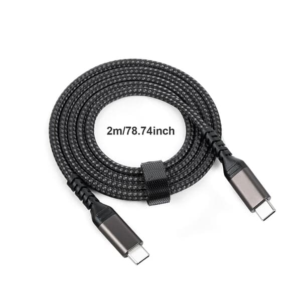 USB-C - USB-C -kaapeli 5A/20V PD 100W Musta 2 m