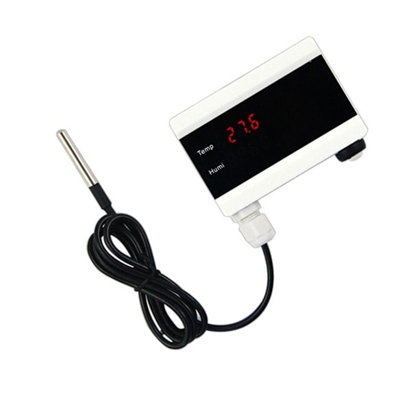 WiFi-temperatursensor Tuya termometerdetektor digital display smart hem-app Smart Life app-varning frysvarningslarm EU-kontakt As Shown
