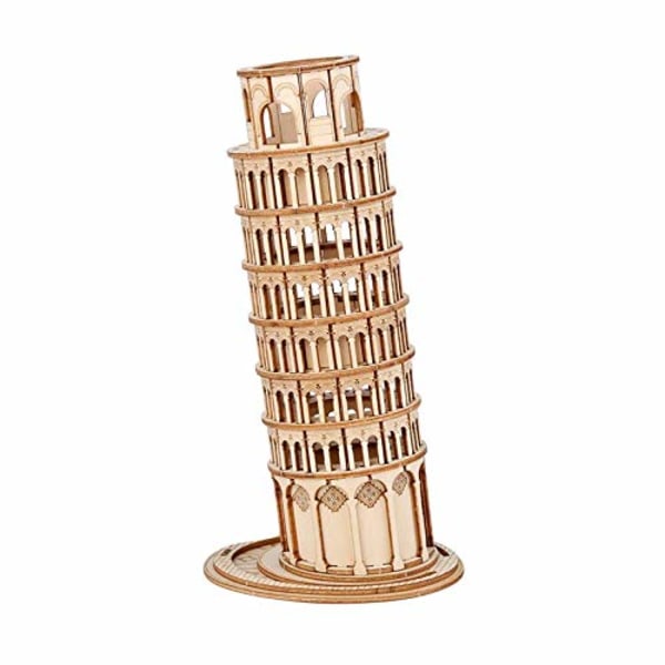 3D trä pussel för vuxna tonåringar lutande tornet i Pisa modell