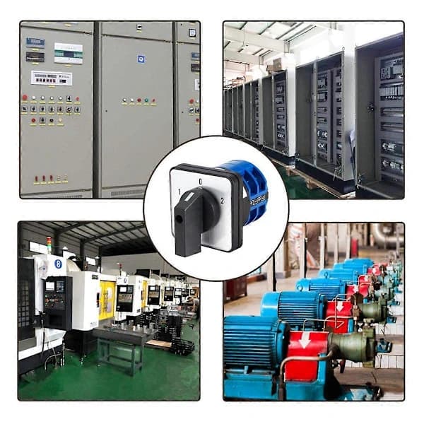 Bryterknapp 3 posisjoner 8 terminaler Universal Rotary Cam Selector Låsspärrbryter 3