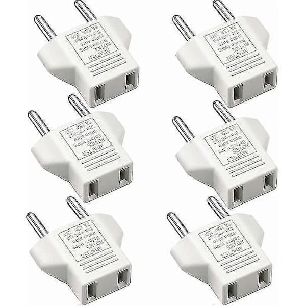 NA/6 stk. USA til EU EU Adapter Stik