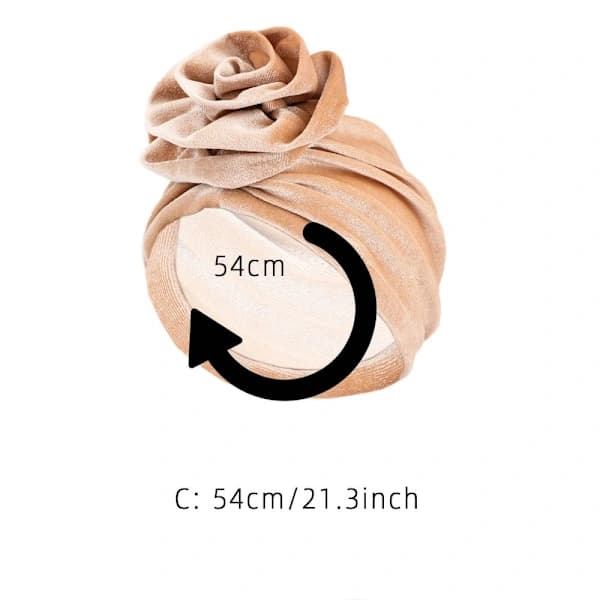 Blomma Pandebånd Hat Hoved Wrap KHAKI khaki