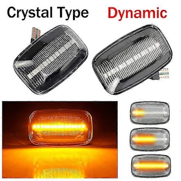 NA/2 stk. Dynamiske LED-sidemarkeringslys blinklys til Land Cruiser 70 80 100-serien