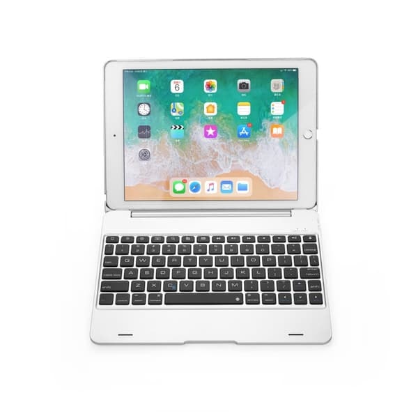 [NT] Bluetooth-näppäimistö suojalla iPad Pro 9.7/ Air 1/2 Hopea
