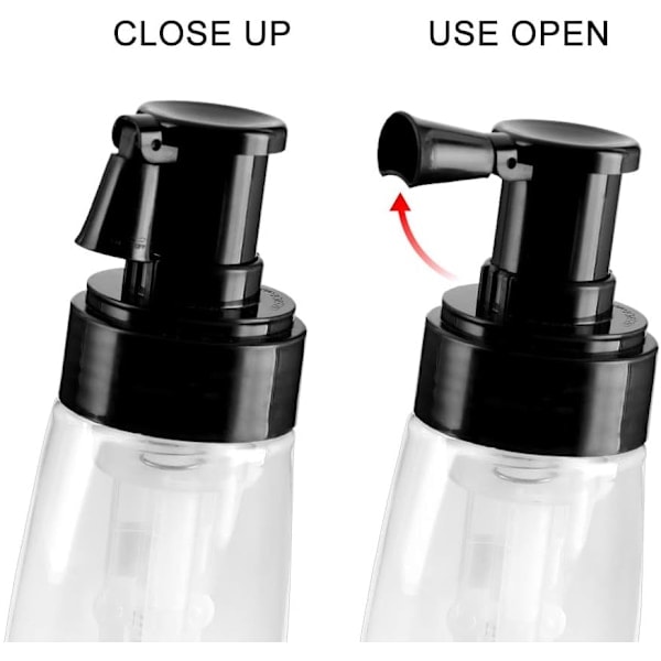 [NT] 2 stk. sprayflasker, genopfyldelig hårfiberapplikator til frisørsalon, hjem, skønhed (140 ml + 140 ml)
