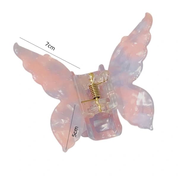 Sommerfugl Hårklemmer Hårgrep ROSA ROSA Rosa
