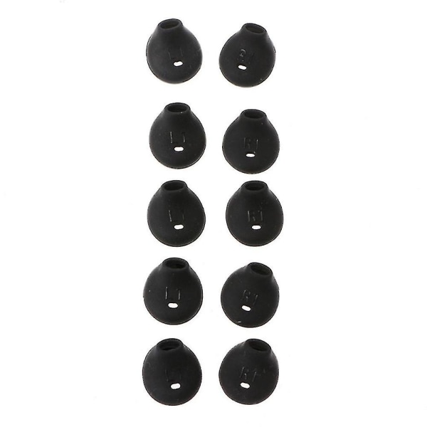 10 st/silikon öronkuddar Öronsnäckor för Sony Wi-sp500 för S7 S6 Edge 9200 Black