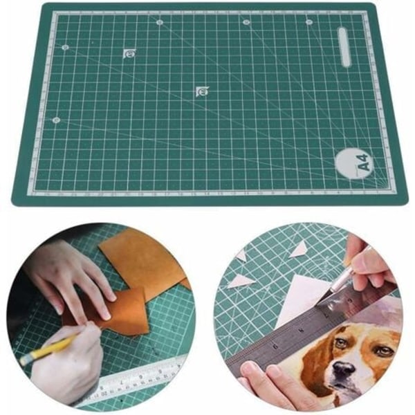 A4 Leikkuualusta Kaksipuolinen Kaksivärinen PVC-komposiitti Leikkuualusta Itsekorjautuva DIY-työkalu/NC/