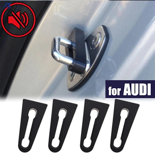 Dørlås lyddemper buffer for Audi A3 A4 A6 A8 Q3 Q5 Q7 BIL Interiør Lydisolering Stopp Knirkende Lyder Stille