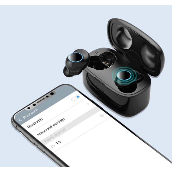 Bluetooth V5.0 Stereo Sport Mini hörlurar i örat Vattentäta