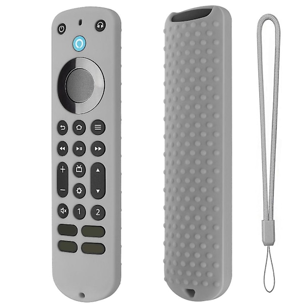 Silikondeksel - Sklisikkert deksel for Alexa Voice Remote Gray