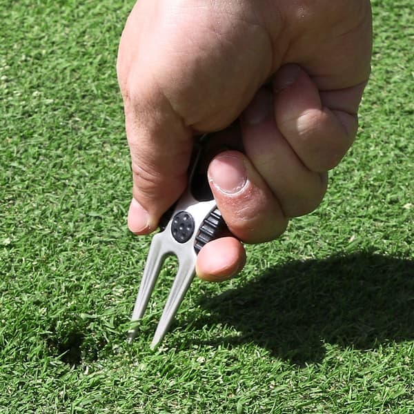 {NT}2-pakning Skön greenreparatør / Pitchfork i metall
