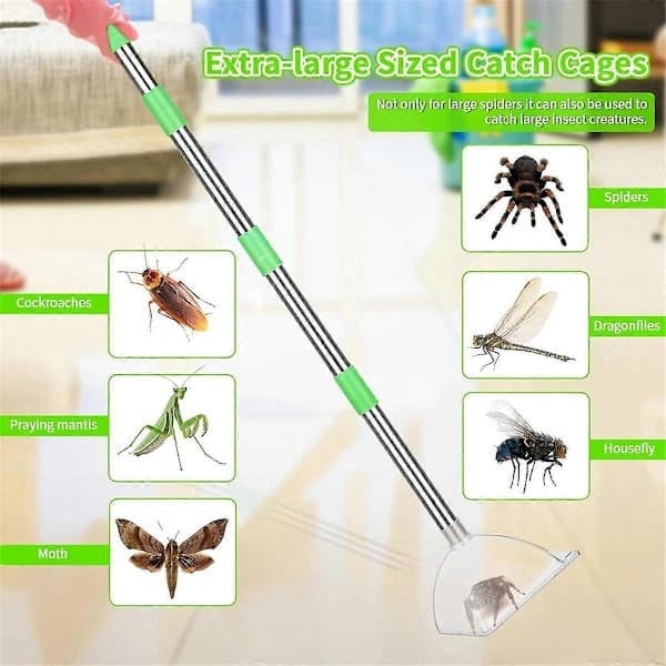 Spider and Insect Catcher - Adjustable Long Handle Spider Catcher