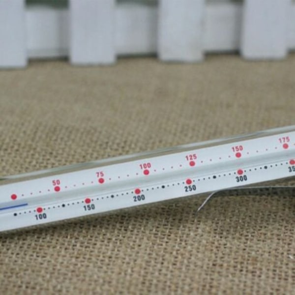 Klassisk friteringstermometer Kökstemperaturmätare Mattermometer - Termometer för godis, socker och matlagning, Temperaturområde: 50℃～200℃/100-400℉/NC/