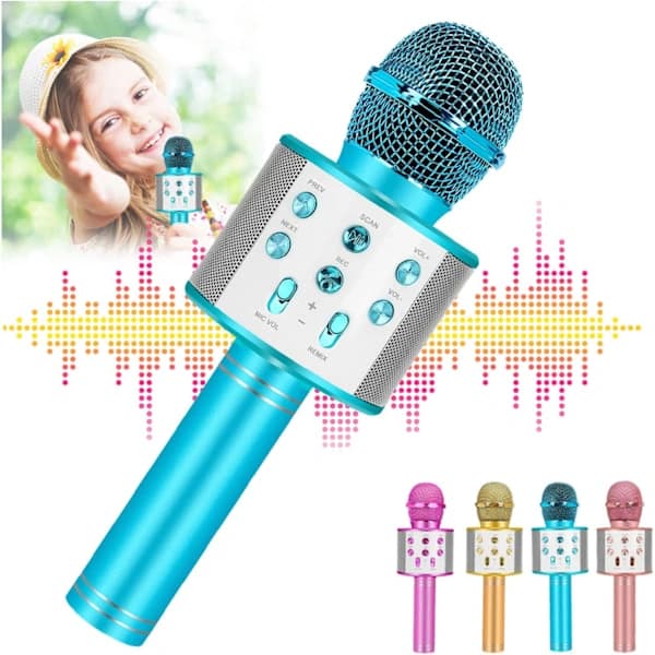 Karaokemikrofon til børn, mikrofon til småbørn