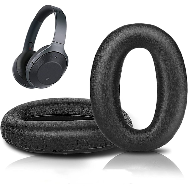 INF Öronkuddar för Sony MDR-1000X WH-1000XM2 1 par Svart