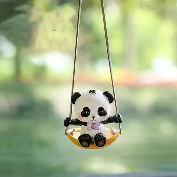 Panda bilpynt bildekorasjon Auto bakspeil hengende