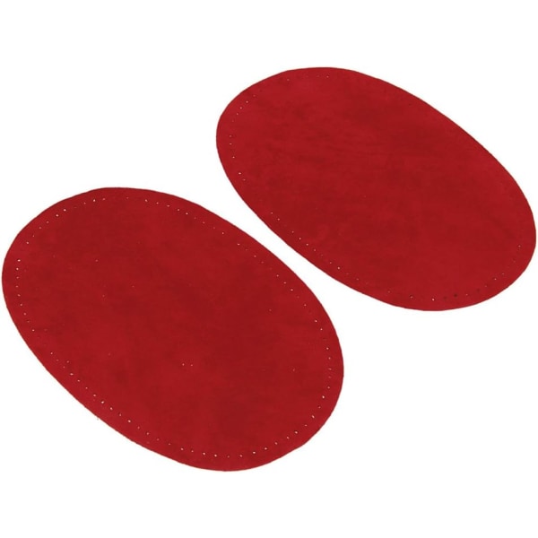 1 par tyglappar Mockatyg Oval för armbågsknä Red