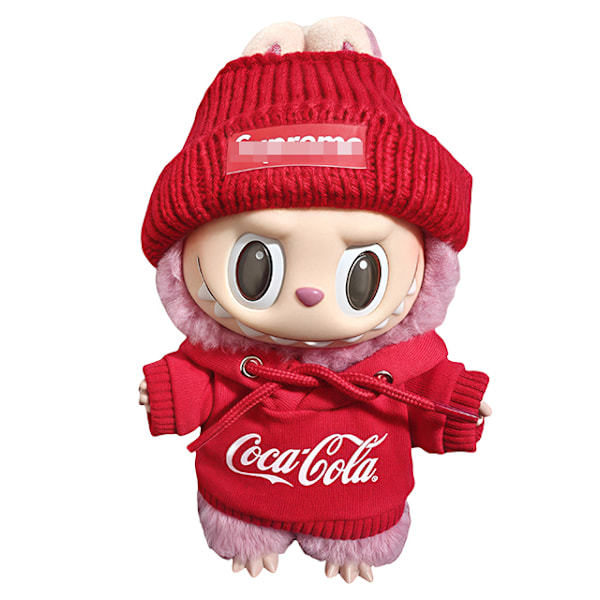 /NC/Labubu Labubu Designervaatteet Luksusnukenvaatteet ja tarvikesetti Labubu Cocacola set-2 pice