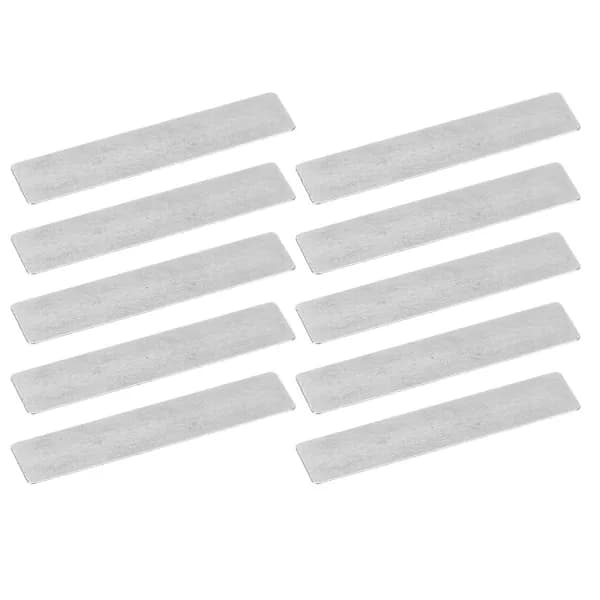 10 stk Luftkompressorventilplate Støpejern Rektangulær Pumpetilbehør for 51 mm Sylinder