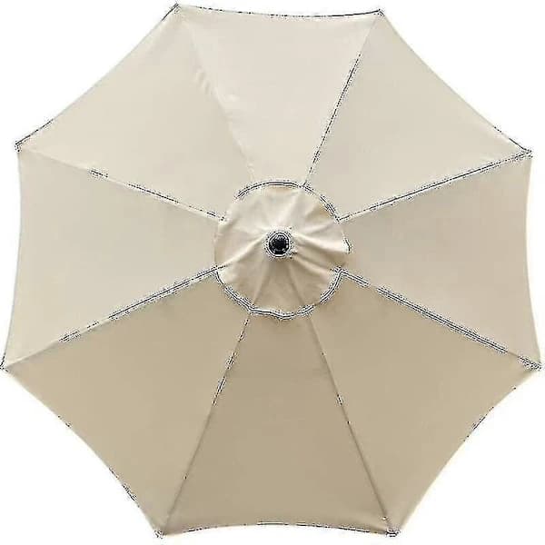 Replacement Parasol Cover, 8 Ribs, 3 M, UV Protection, Replacement Canopy, Beige