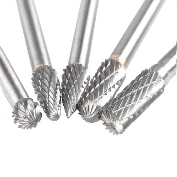 10 stk hardmetallfreser Sett roterende filer Bits Solid Power