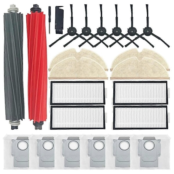 Sidebørste, HEPA-filter, Moppeklut, Støvsugerposer for Q5 Pro/Q5 Pro+/Q8 Max/Q8 Max+ Robotstøvsuger_ NN