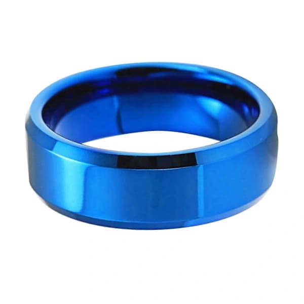1 stk. Ring Unisex Rustfrit Stål Spejl Let Fingerring Til Bryllup Sølv Sølv US 11