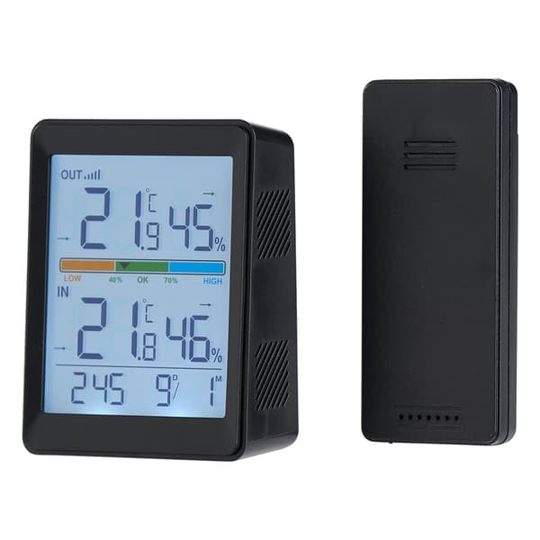 {NT} Wireless Thermometer with External Sensor and Digital Display