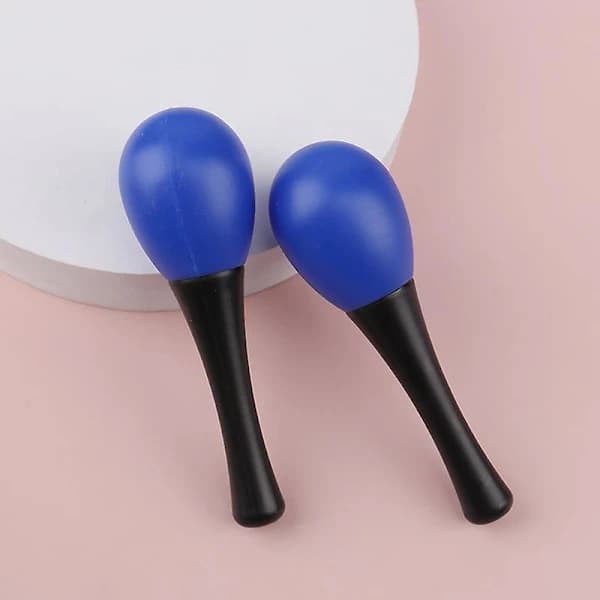 Tiger Mini Egg Maracas i blått - 1 par