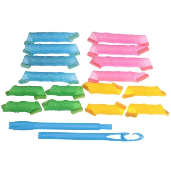 [NT] Hårstyling / Hårrullar - Skapa Lockar utan Värme, 18-pack