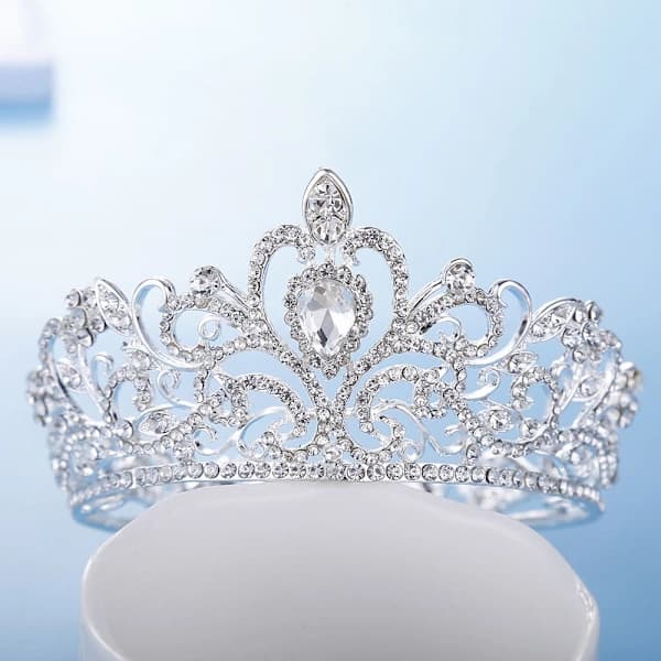 Prinsessekroner Tiara for Jenter SØLV sølv