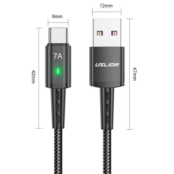 Type C Hurtigladekabel Type C Datakabel LILLA 2M Lilla 2M
