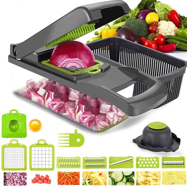 {NT} Vegetable Chopper with Storage Box