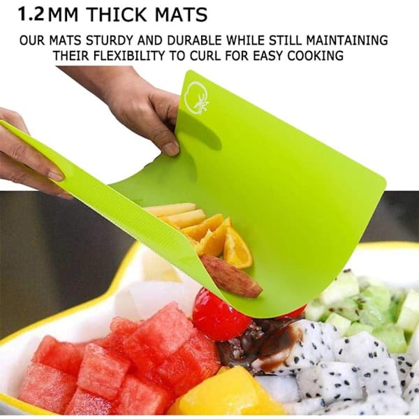 Skærebræt i plast, orange