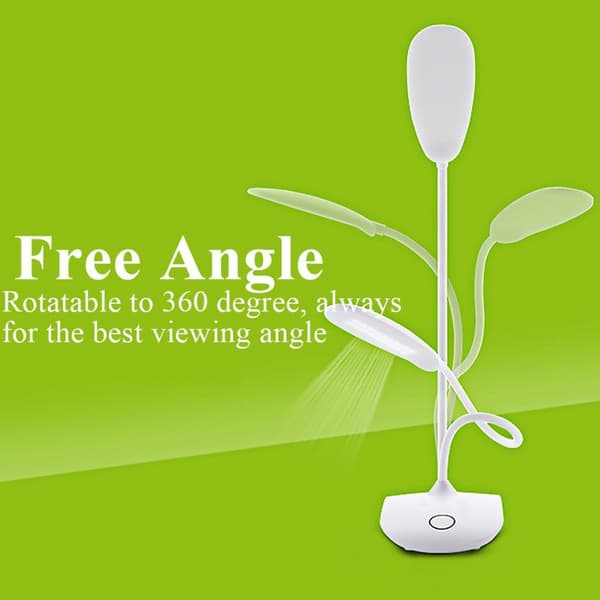 LED Table Lamp Swivel, Dimmable, Battery Operated White 206