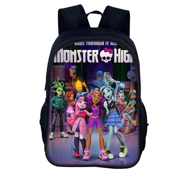 Monster High Barnryggsäck för barn, skolväska, resväska, studentväska A