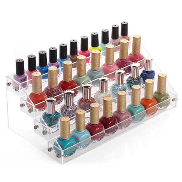 Nail Polish Display - 4-Layer Plexiglass Transparent transparent