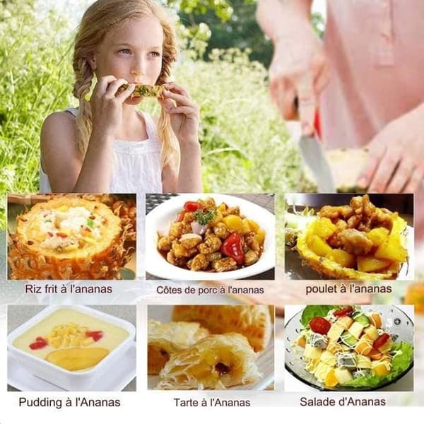 {NT}Ananasskärare, rostfri ananasskärare, köksredskap för frukt och ananas