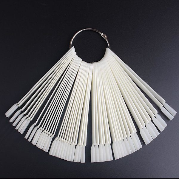 50x Display Tips / Display for Nail Polish Samples Vit white