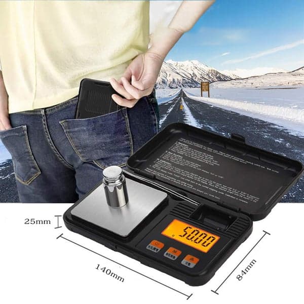 Högprecision 50g/0.001g Digital Milligram Smyckesvåg