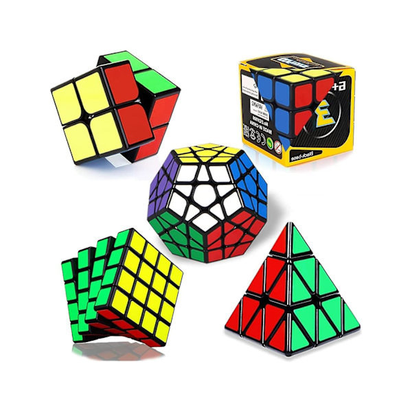 /NN/Speed Cube Set [5-pack] (Svart)