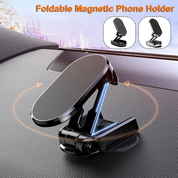 Magnetisk Biltelefonholder Bilmontering SORT black