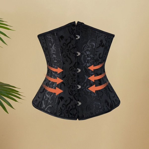 Underbust Korsetti Corselete Alusvaatteet VALKOINEN 3XL valkoinen 3XL