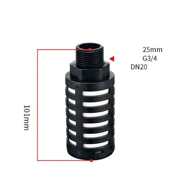 2 stk. Luftpneumatiske lyddempere Pneumatisk solenoid Stillhetsskott