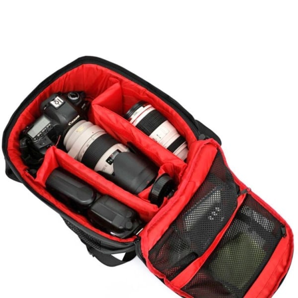 /Hc/ Camera Bag / Förvaringsväska - Ryggsäck för kameratillbehör Svart