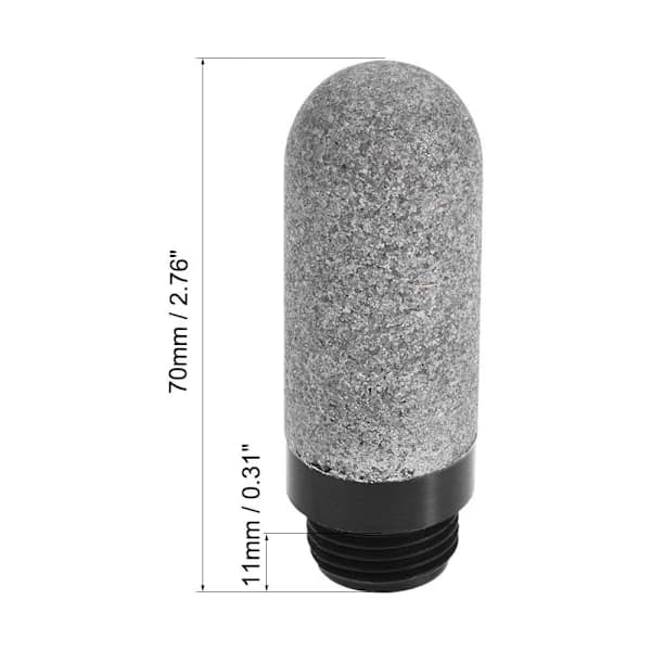 2 stk. Luftpneumatiske lyddæmpere Pneumatisk solenoid Silence Baffel