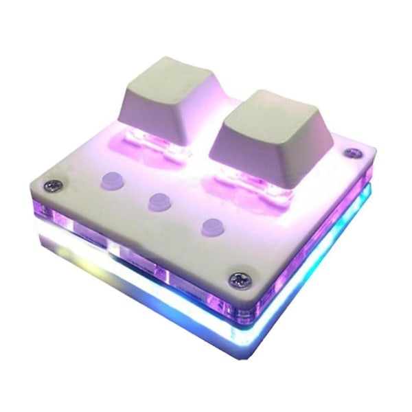 2-tasters Osu Mini-tastatur Spilltastatur Programmering Makro Tastatur Mekanisk Tastatur med Blå Bryter 0 0_ NN