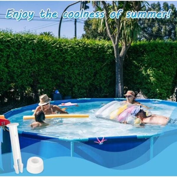 12 st Plaststift, Intex Pool Reservdelar, Plastpoolstift, för de flesta ram бассейна - Rektangulär/Rund Pool (6cm)/NC/